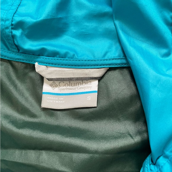 Women's Columbia Side Hill Windbreaker Jacket, Teal size Small - Picture 2 of 5